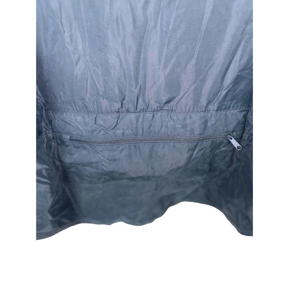Bearded Goat Mens Large Jacket Black Pockets‎ Full Zip Windbreaker - Picture 4 of 6